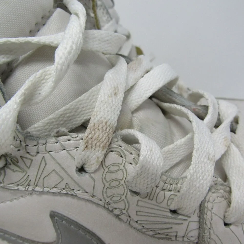 Nike Air Jordan 1 Retro OG High Laser White Metallic Silver 705289-100 Size 12